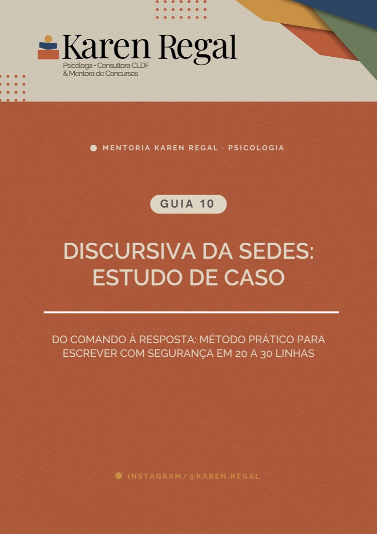 Capa do guia — Discursiva da SEDES: Estudo de Caso